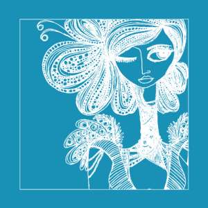 Lady Doodle – Mesh Stencil