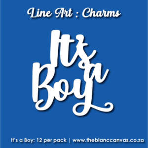 It's a boy: Line Art Charms